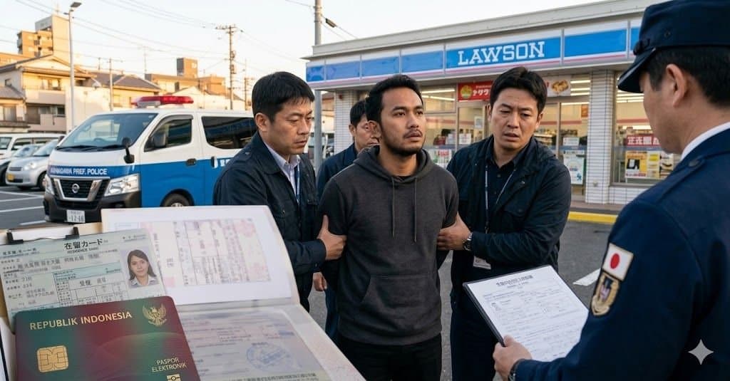 Young Indonesian Detained in Shizuoka for Illegal Overstay in the Country